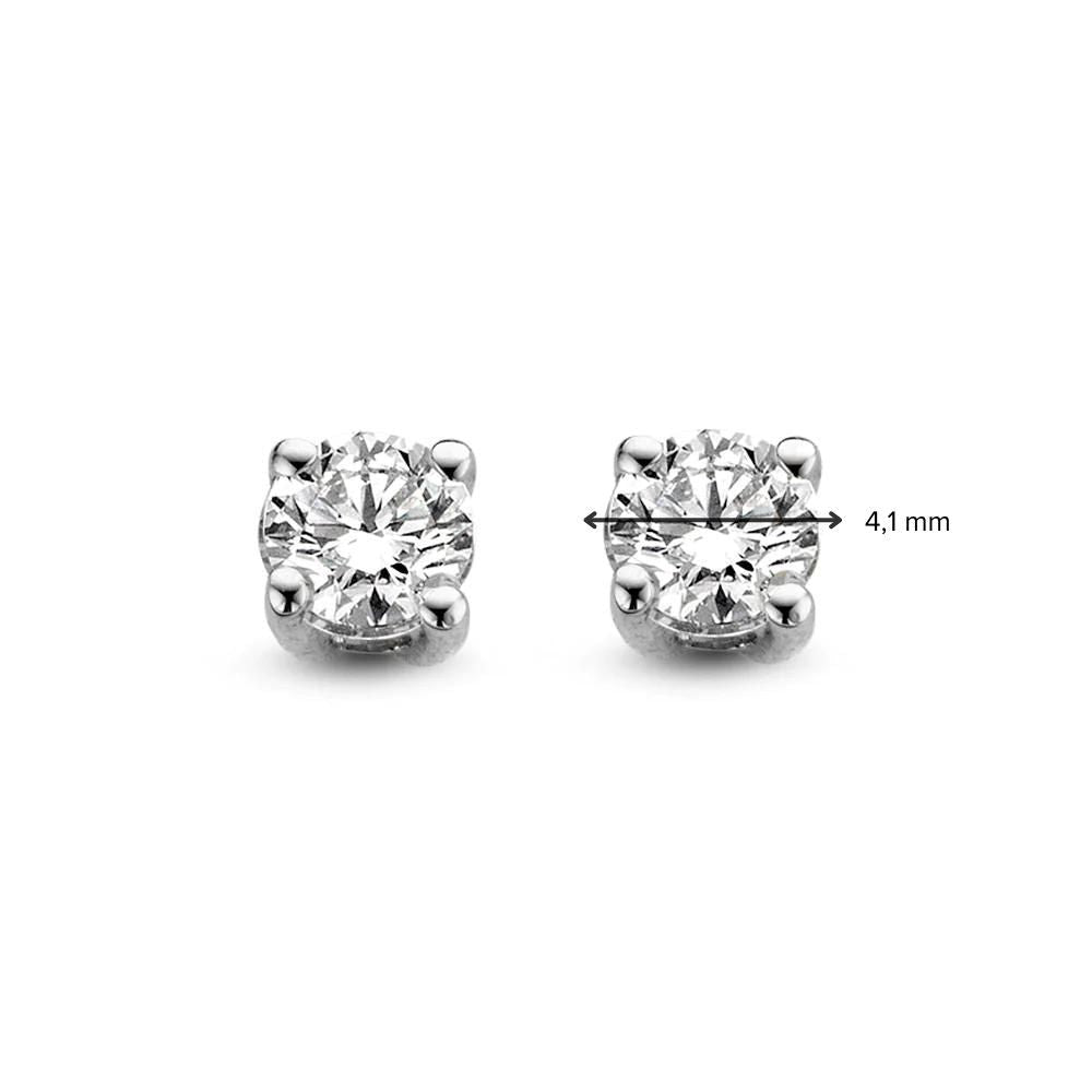 Pendientes Olivia 0,50 crt. oro blanco