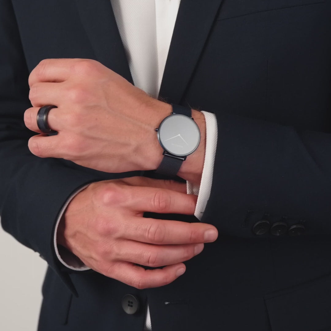 bering unisex horloge blauwe wijzerplaat - 15739-397