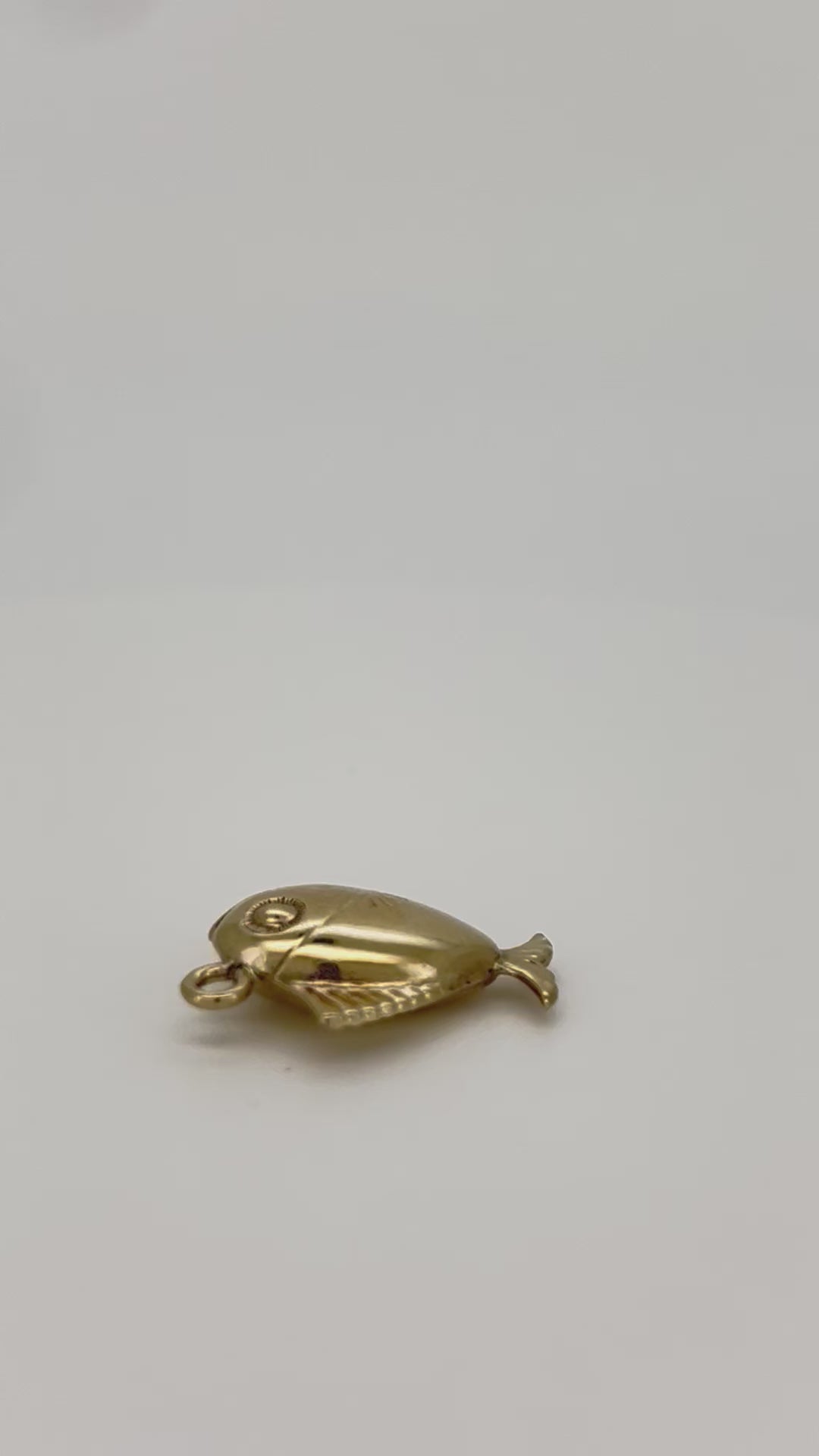 colgante de oro vintage 14k pez 1.5gr