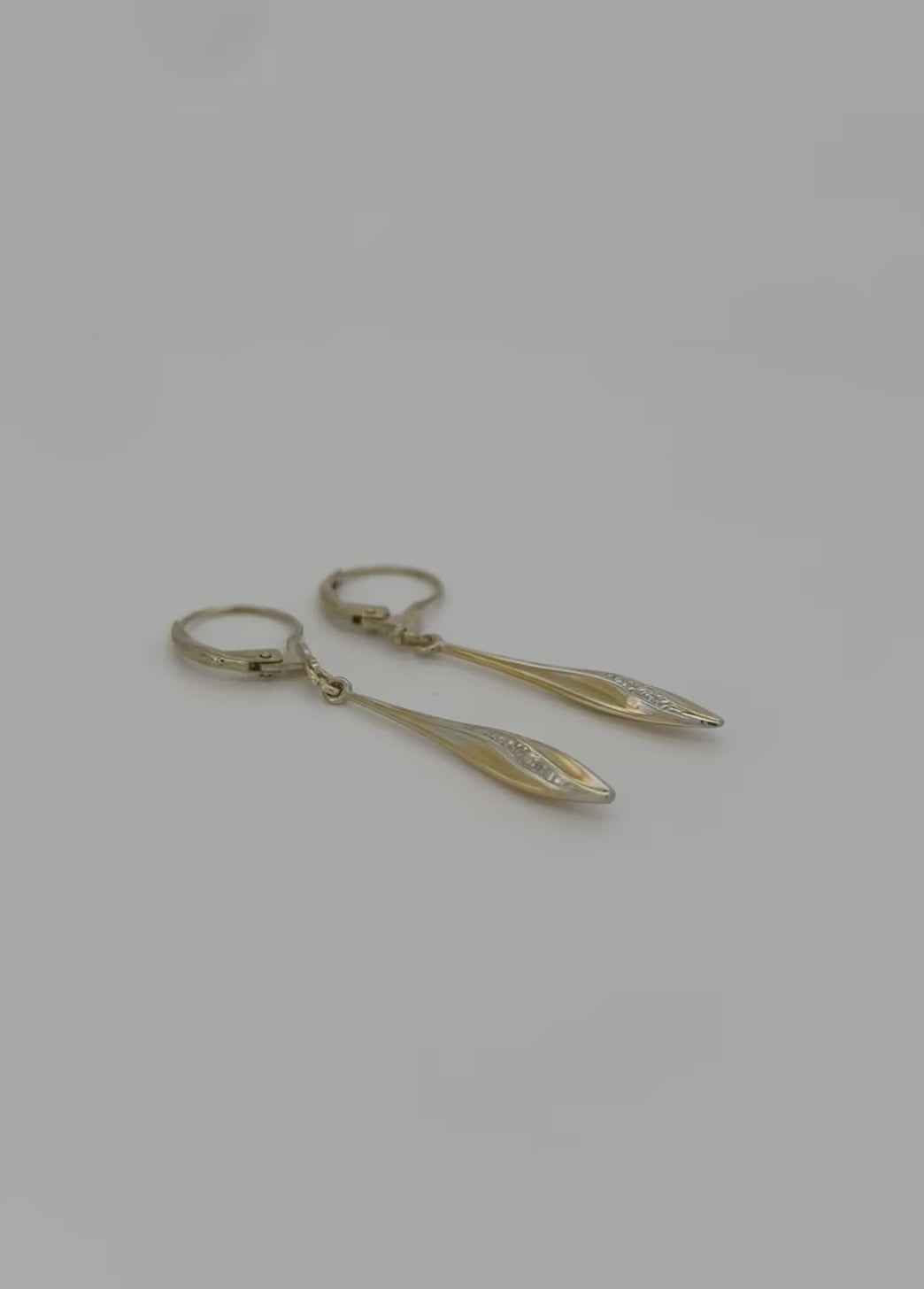 pendientes de oro vintage 14k 1.8gr