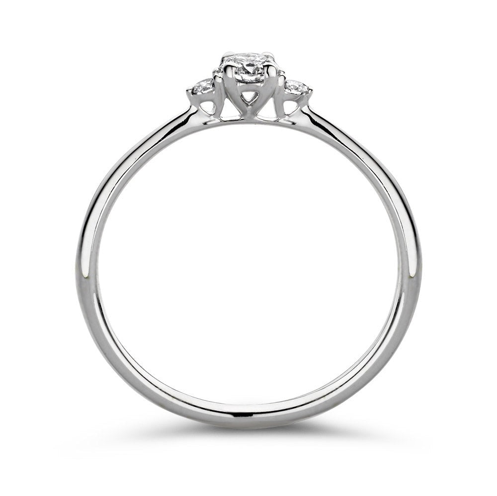 Anillo Alix 0,20 crt. oro blanco