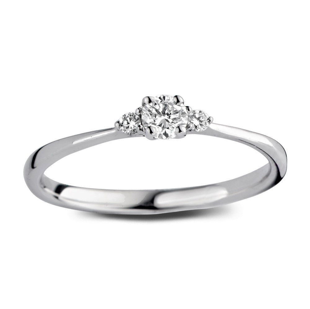 Anillo Alix 0,20 crt. oro blanco