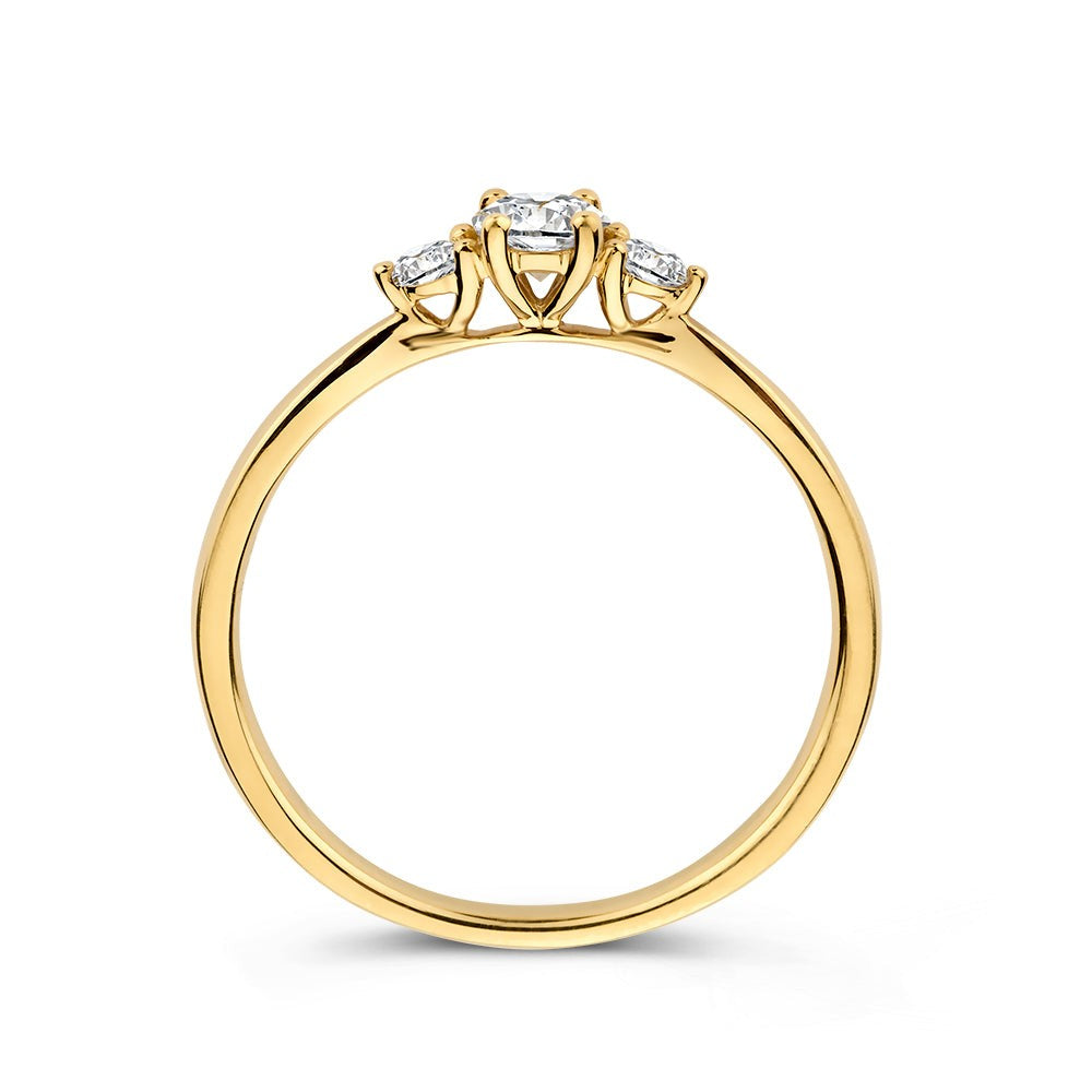 Anillo Alix 0,37 crt. oro amarillo