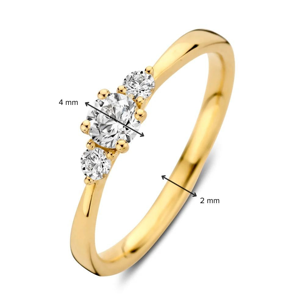 Anillo Alix 0,37 crt. oro amarillo