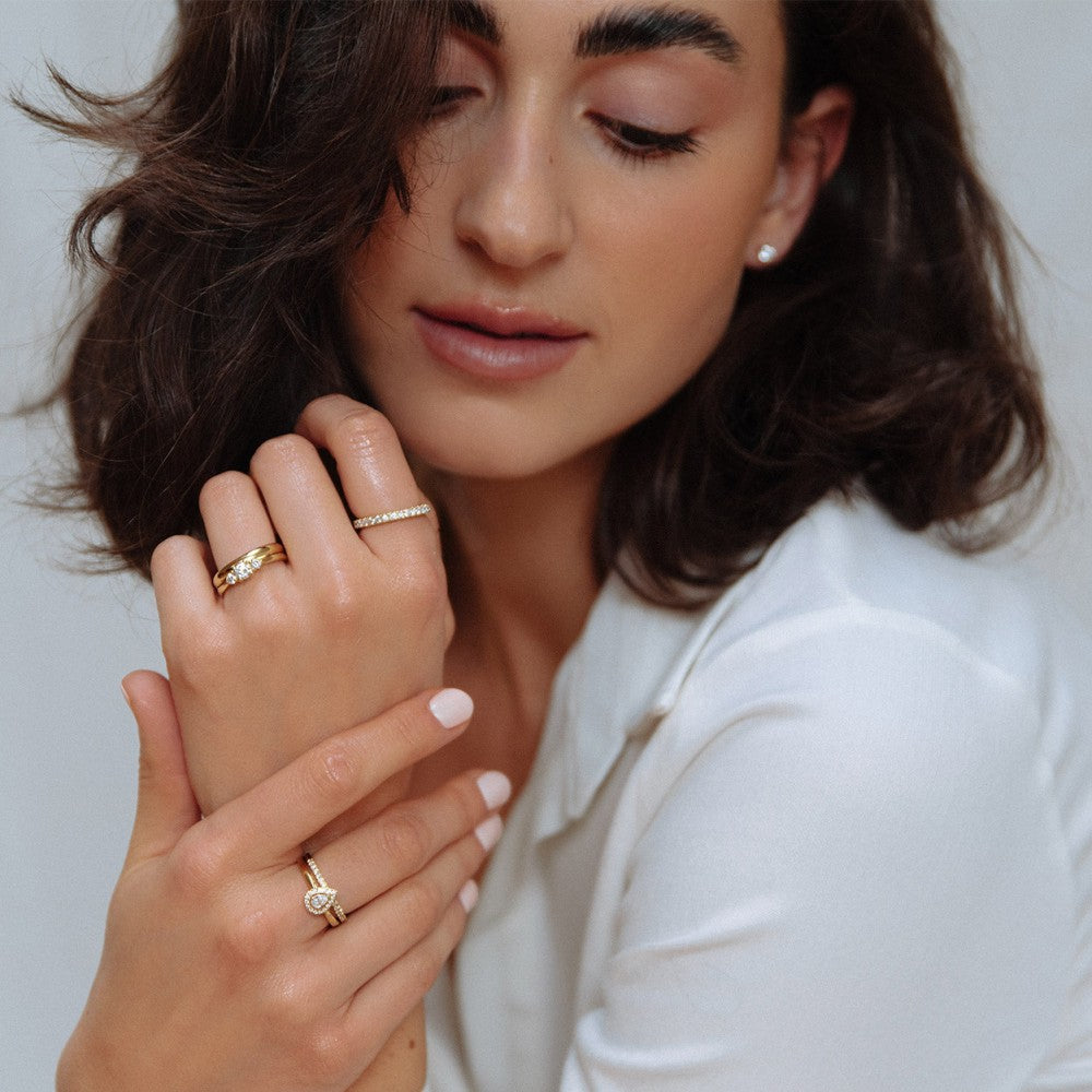 Anillo Alix 0,50 crt. oro amarillo