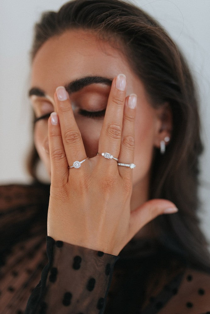 Ring Alix 0,50 crt. witgoud