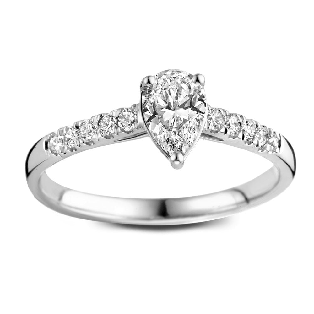 Anillo Ava Royal 0,48 crt. oro blanco