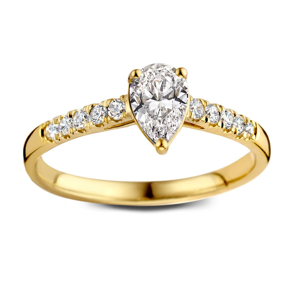 Anillo Ava Royal 0,75 crt. oro amarillo