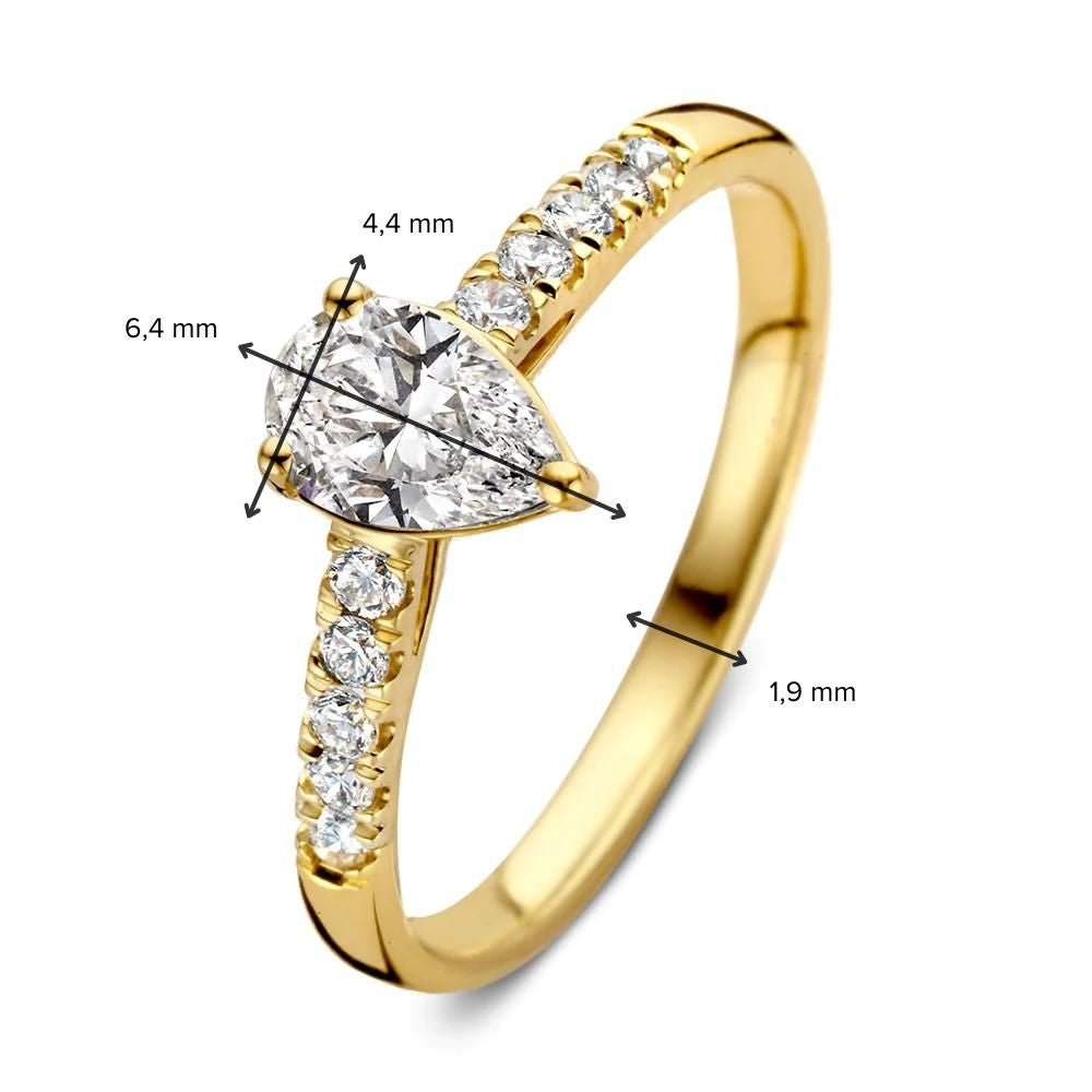 Ring Ava Royal 0,75 crt. geelgoud