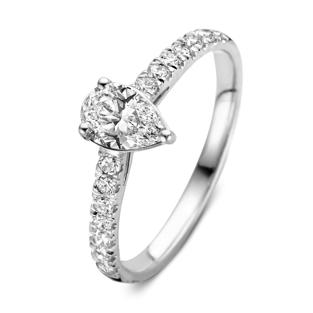 Anillo Ava Royal 0,75 crt. oro blanco