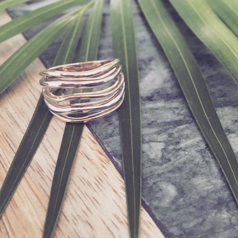 Anillo de 14 quilates de oro para de mujer – oro amarillo/blanco – Van der Kooij – Envío gratis