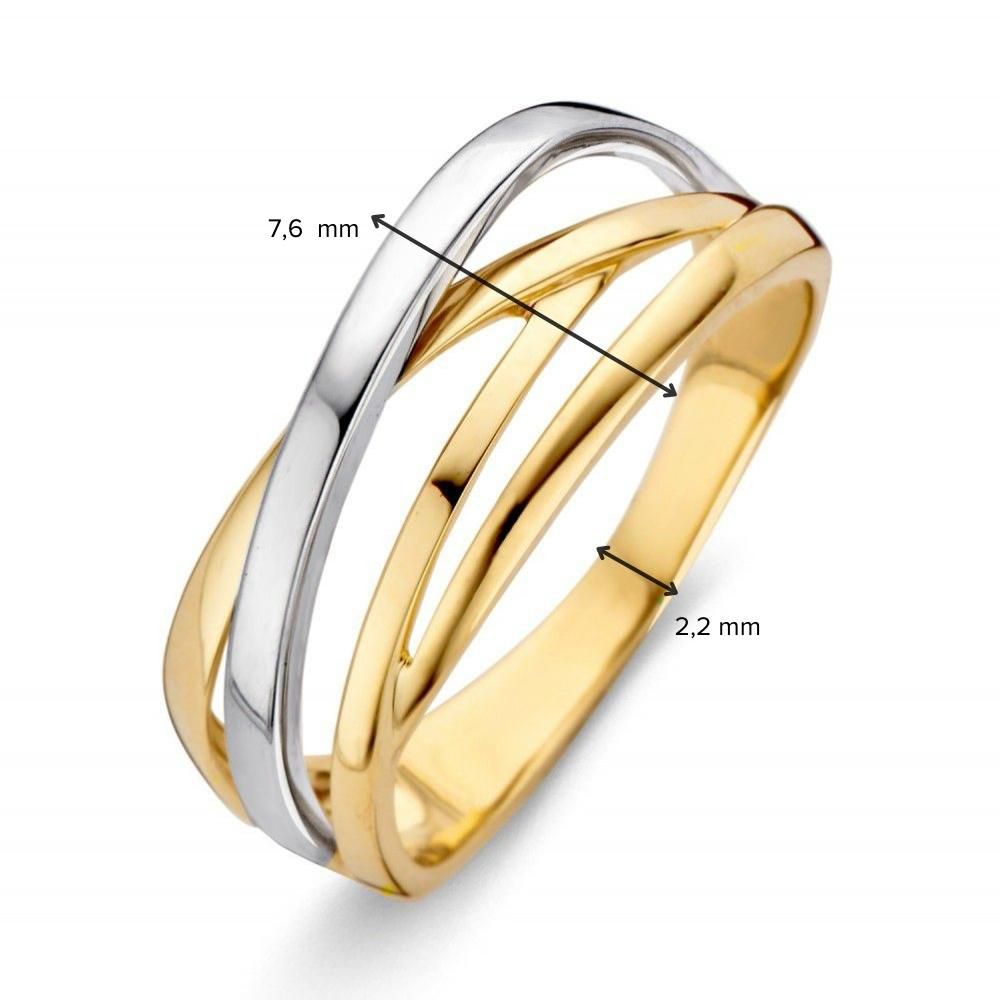 Anillo bicolor