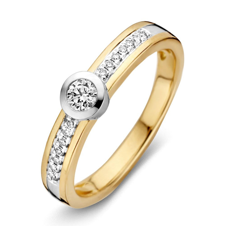 Elegante Bicolor Diamanten Ring – 0.26 Carat