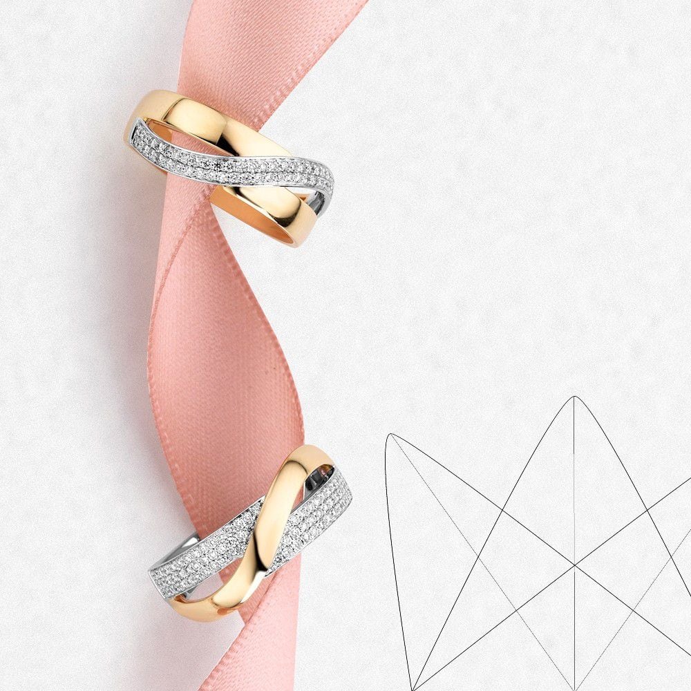 Anillo Bicolor Refinado con Diamantes – 0.26 Carat