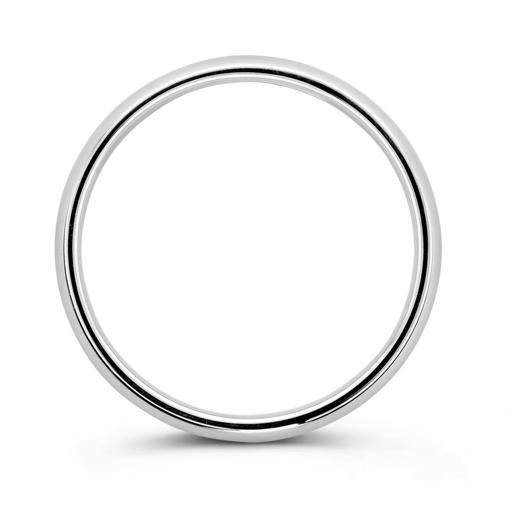 Anillo Bowie 3mm oro blanco