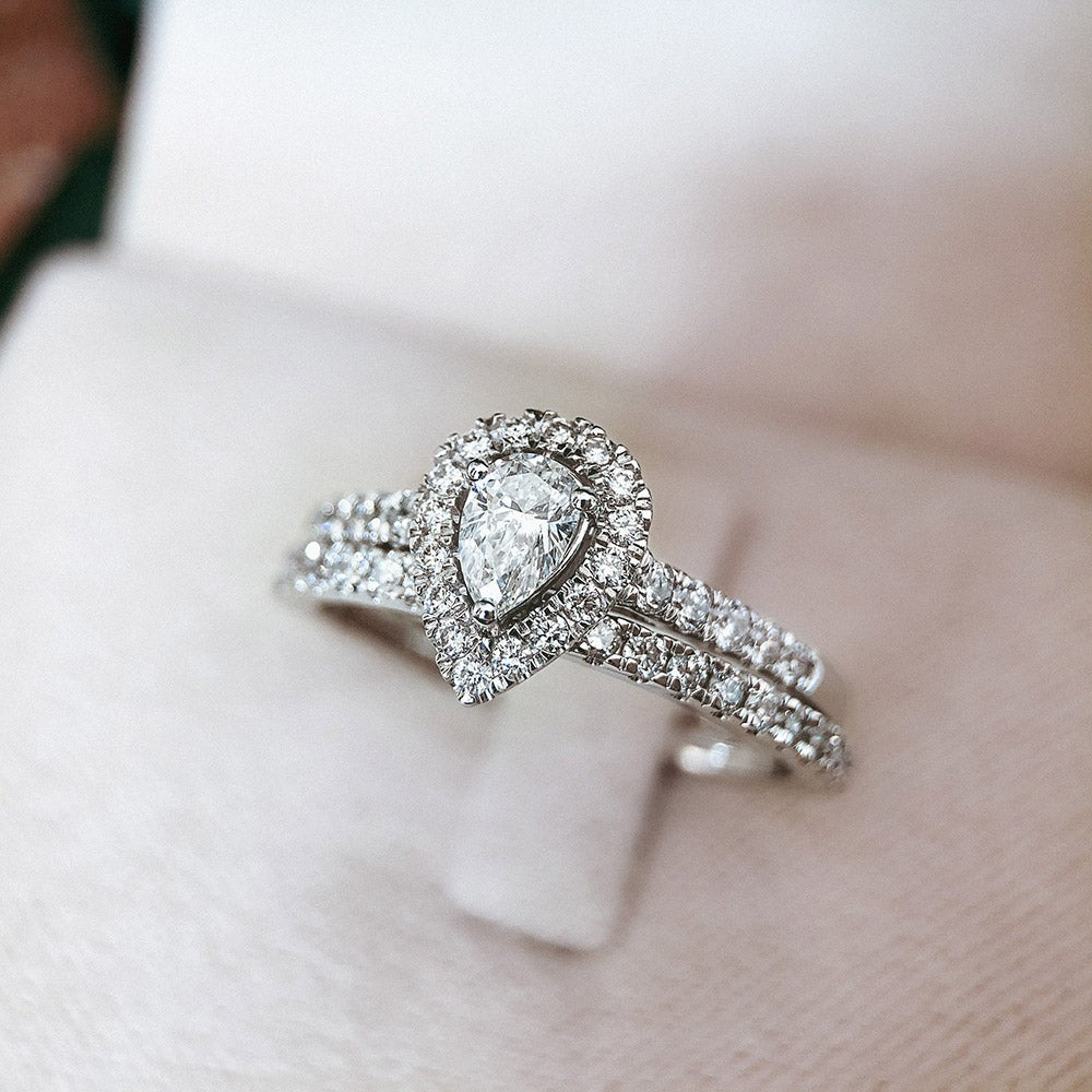 Anillo Elin royal 0,50 crt. oro blanco