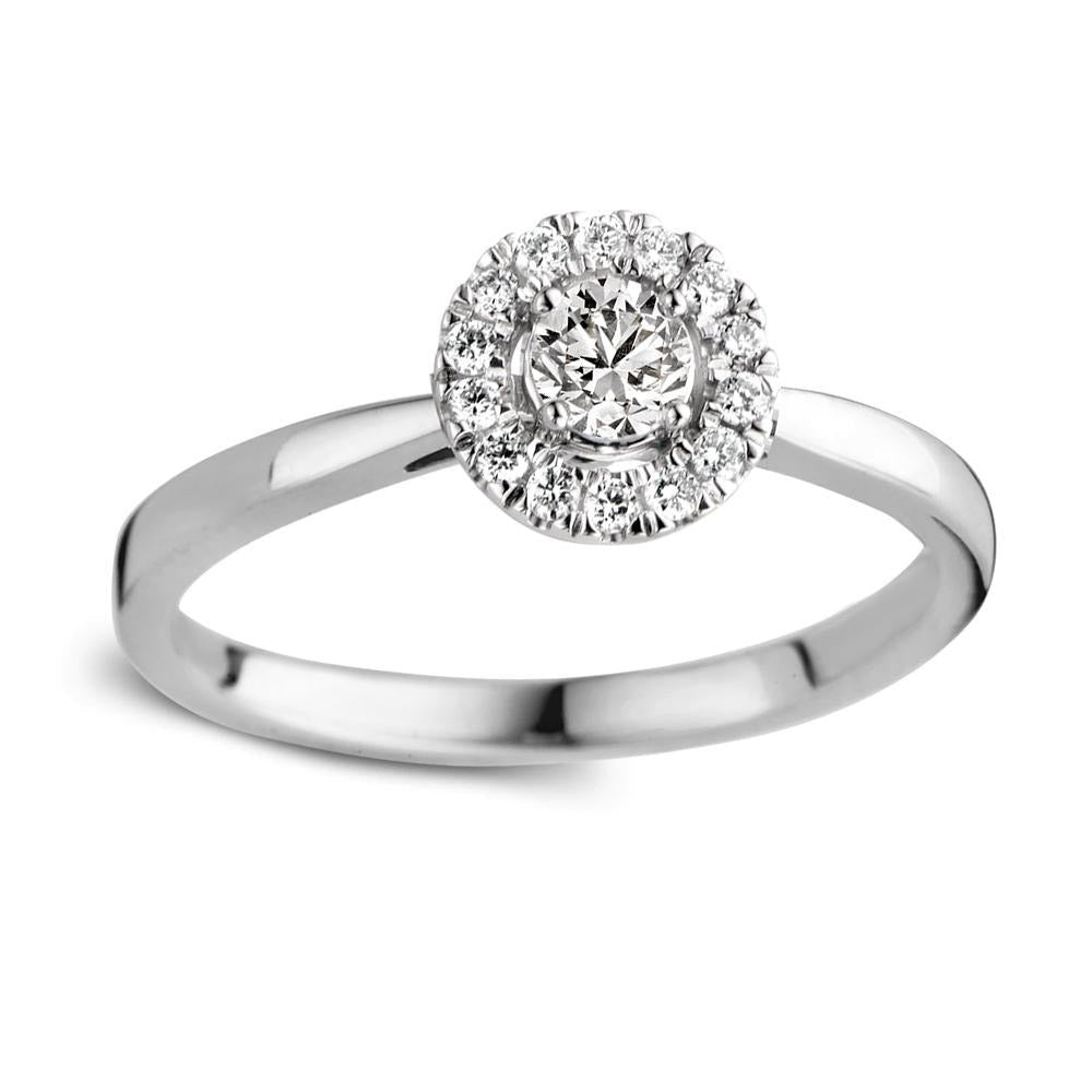 Anillo Emma 0,30 crt. oro blanco