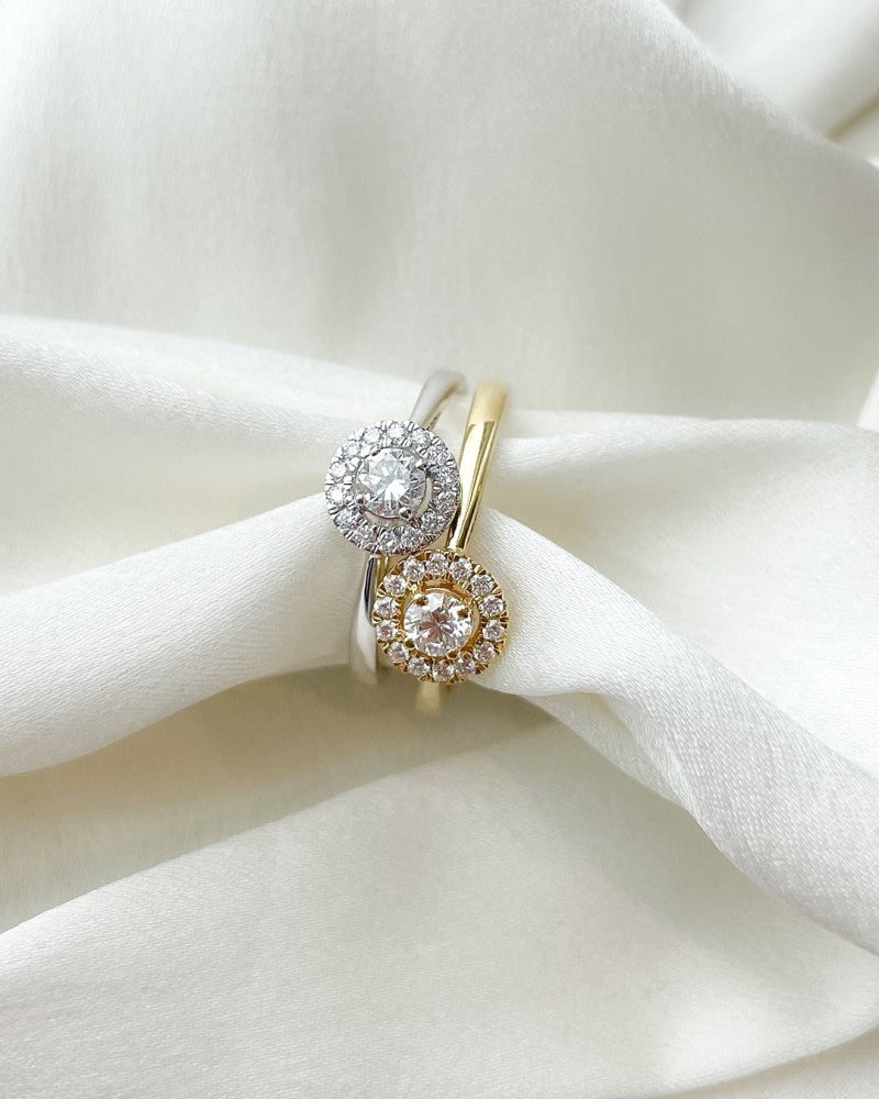 Anillo Emma 0,50 crt. oro blanco