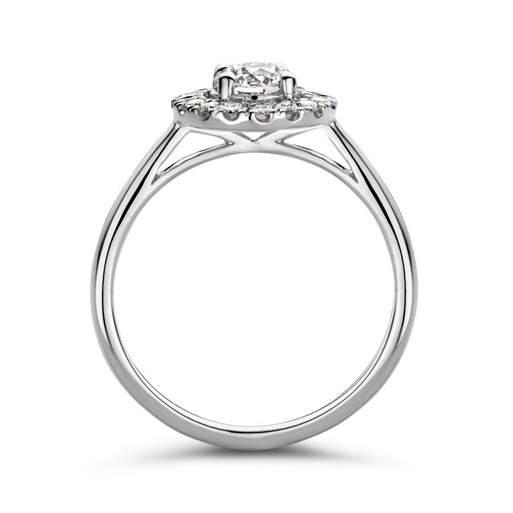 Anillo Emma 0,75 crt. oro blanco