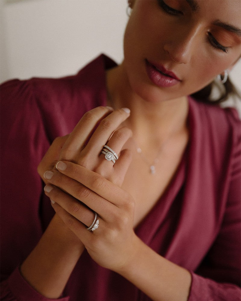 Anillo Evie 0,90 crt. oro amarillo