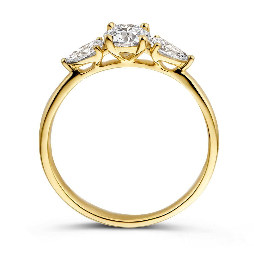 Anillo Evie 0,90 crt. oro amarillo