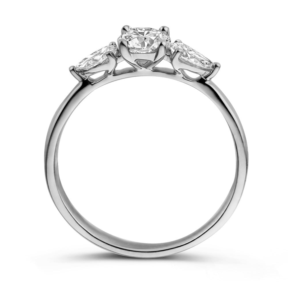 Anillo Evie 0,90 crt. oro blanco