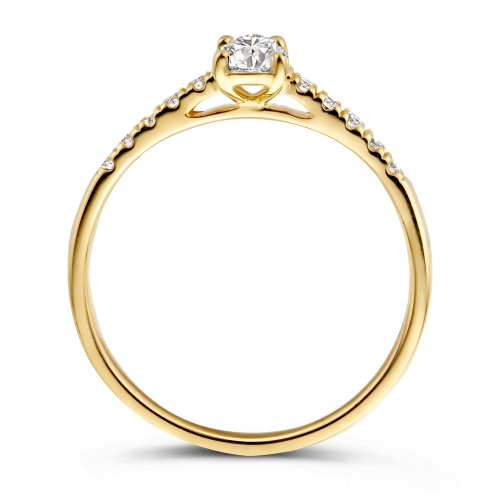 Anillo Franky Royal 0,48 crt. oro amarillo