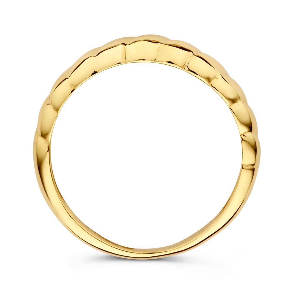 Anillo de Croissant en oro amarillo | 14 quilates de oro | Van der Kooij