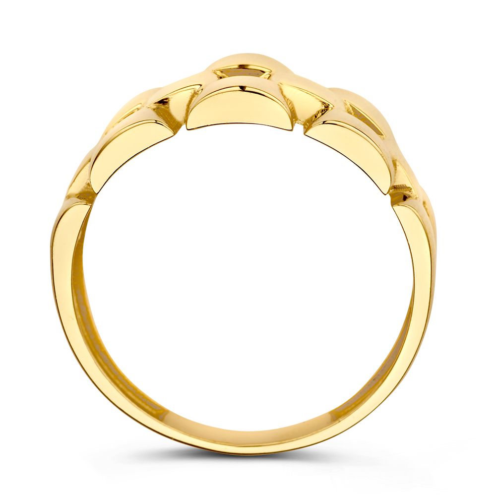 Anillo de oro amarillo con eslabones de Rolex - 14 quilates de oro | Van der Kooij