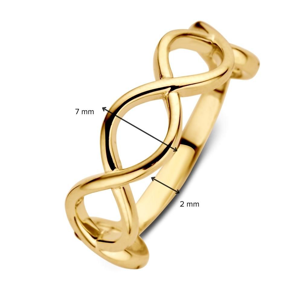 Anillo de mujer en oro amarillo de 14 quilates - Estilo elegante y atemporal