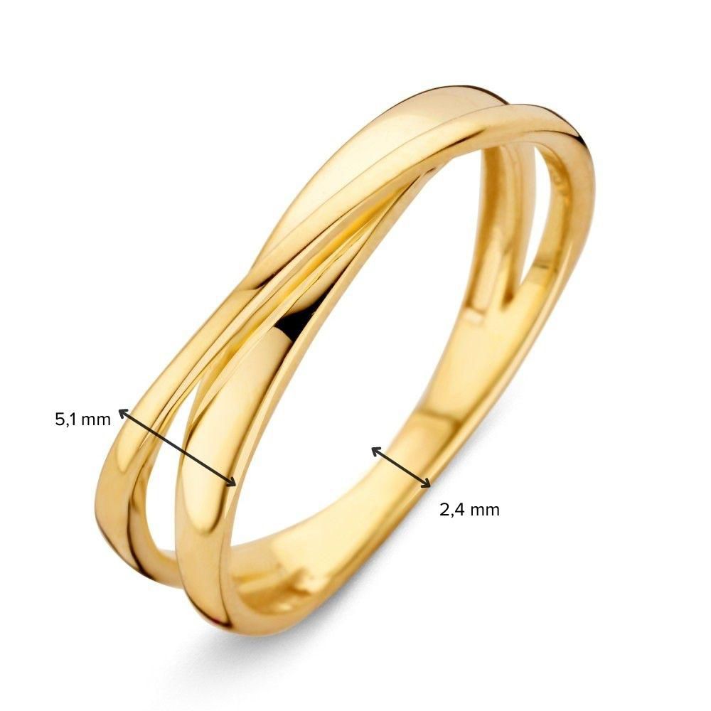 Elegante Anillo de Oro Amarillo – Subtíl Lujo en Oro de 14 Quilates
