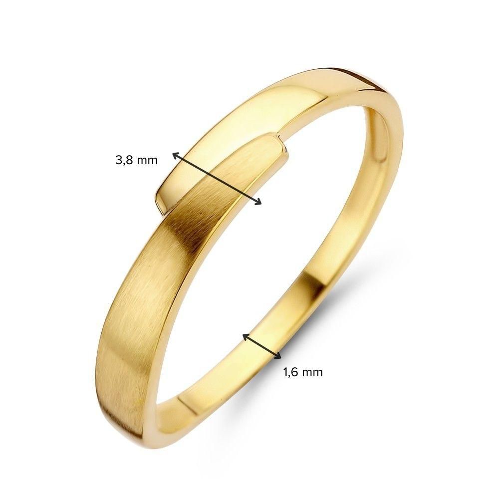 Anillo de oro amarillo - Diseño elegante y sutil
