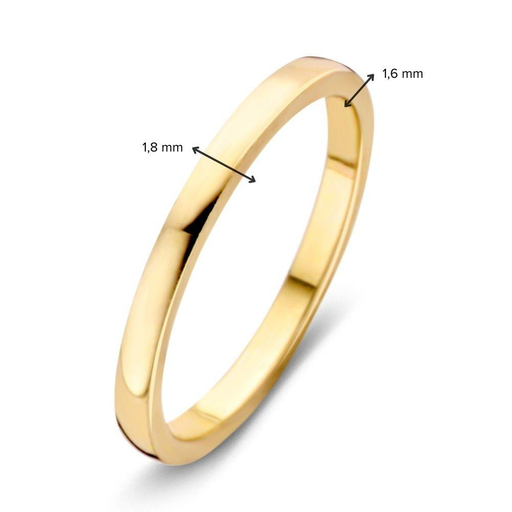 Fino Anillo de Oro Amarillo – Elegancia Sutil en Oro de 14 Quilates