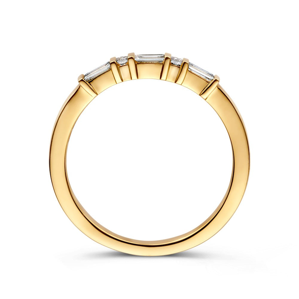 Anillo oro amarillo brillante 0.20 crt.