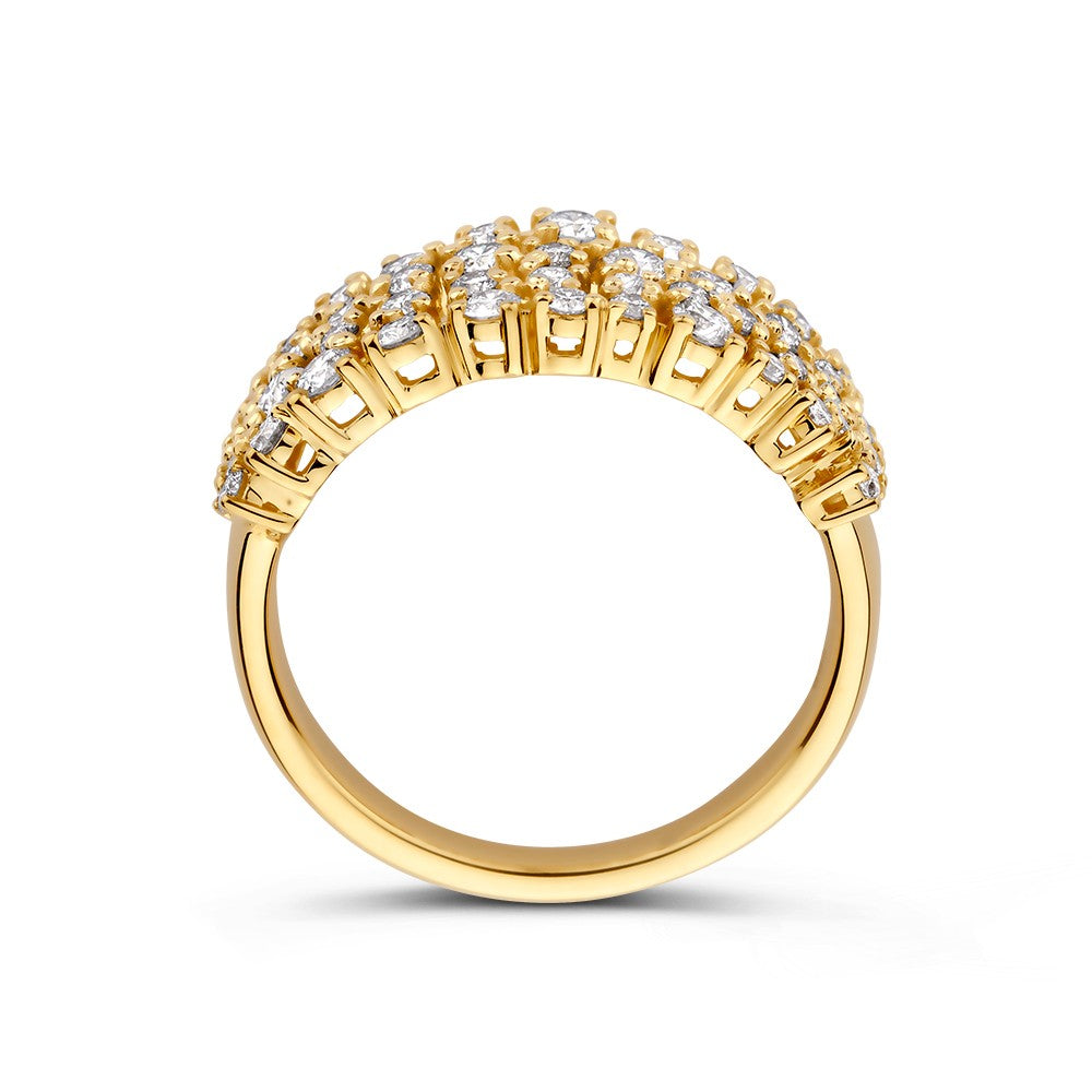 Anillo oro amarillo brillante 0.92 crt.
