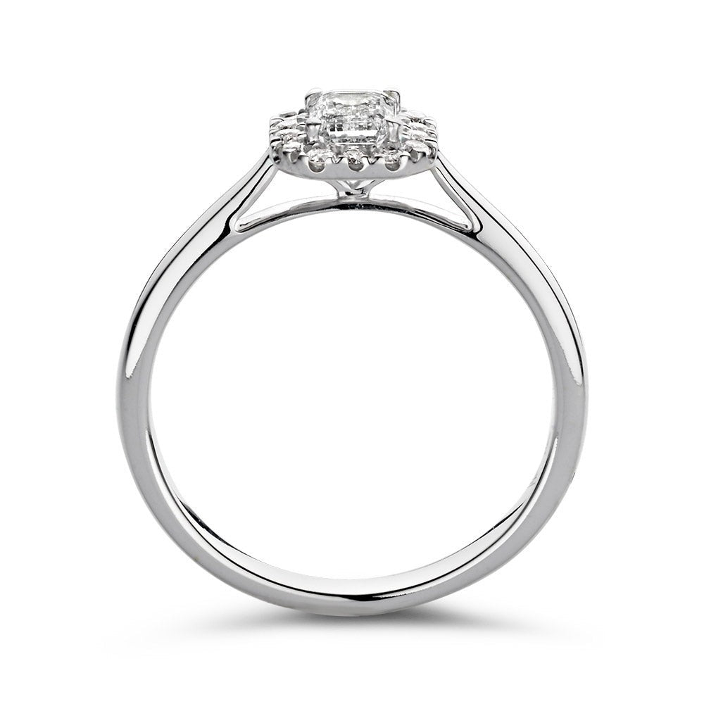 Anillo Ivy 0,66 crt. oro blanco