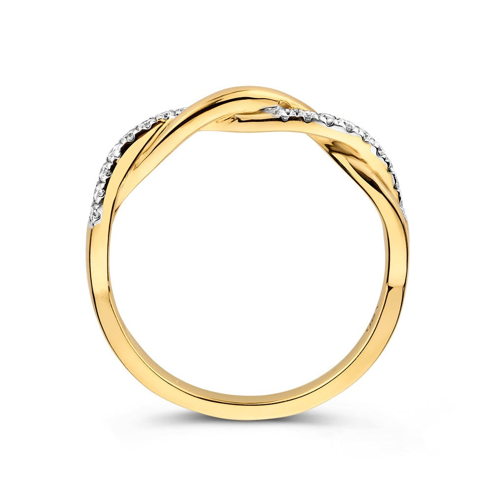 Anillo Jackie 0,15 crt. oro amarillo