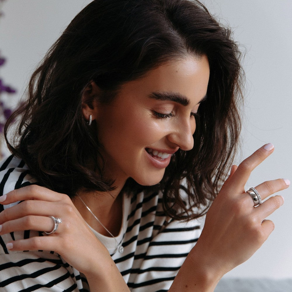 Anillo Jess 6mm oro blanco