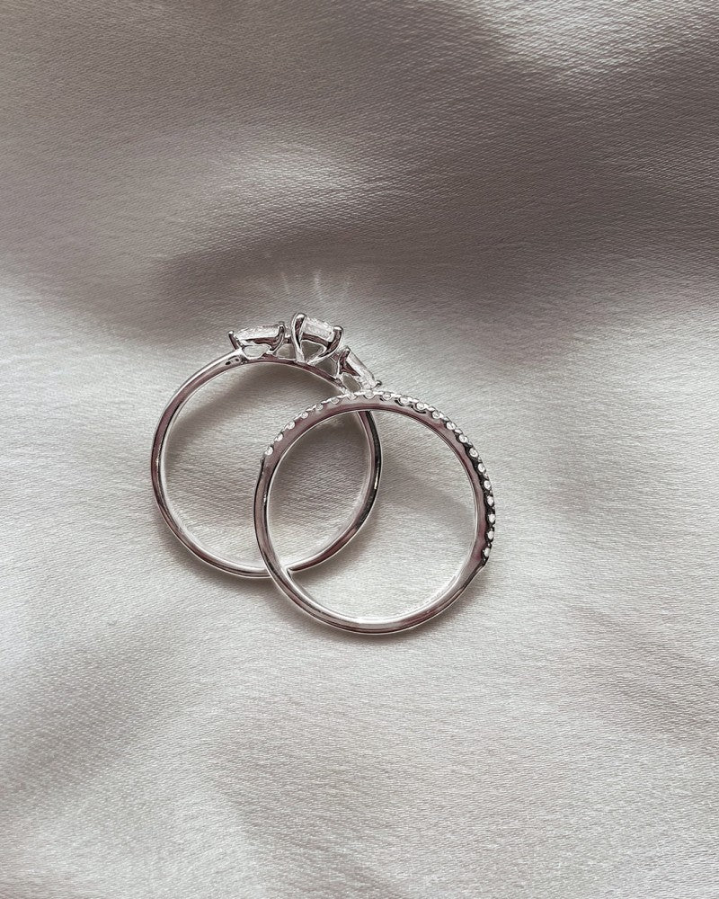 Anillo Lize 0,90 crt. oro blanco