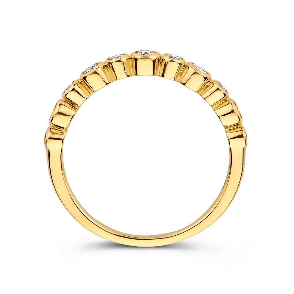 Anillo Luna 0,31 crt. oro amarillo