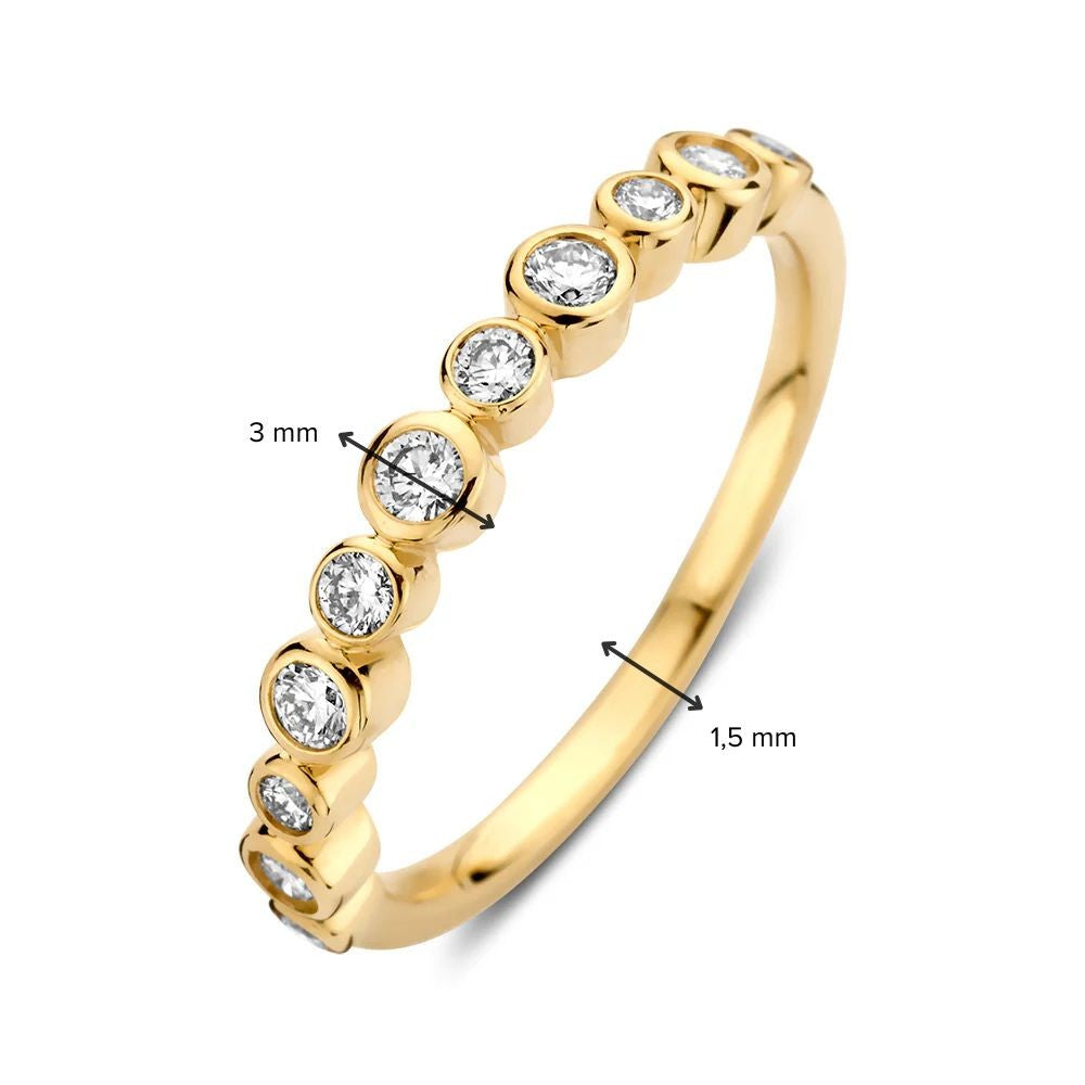 Anillo Luna 0,31 crt. oro amarillo