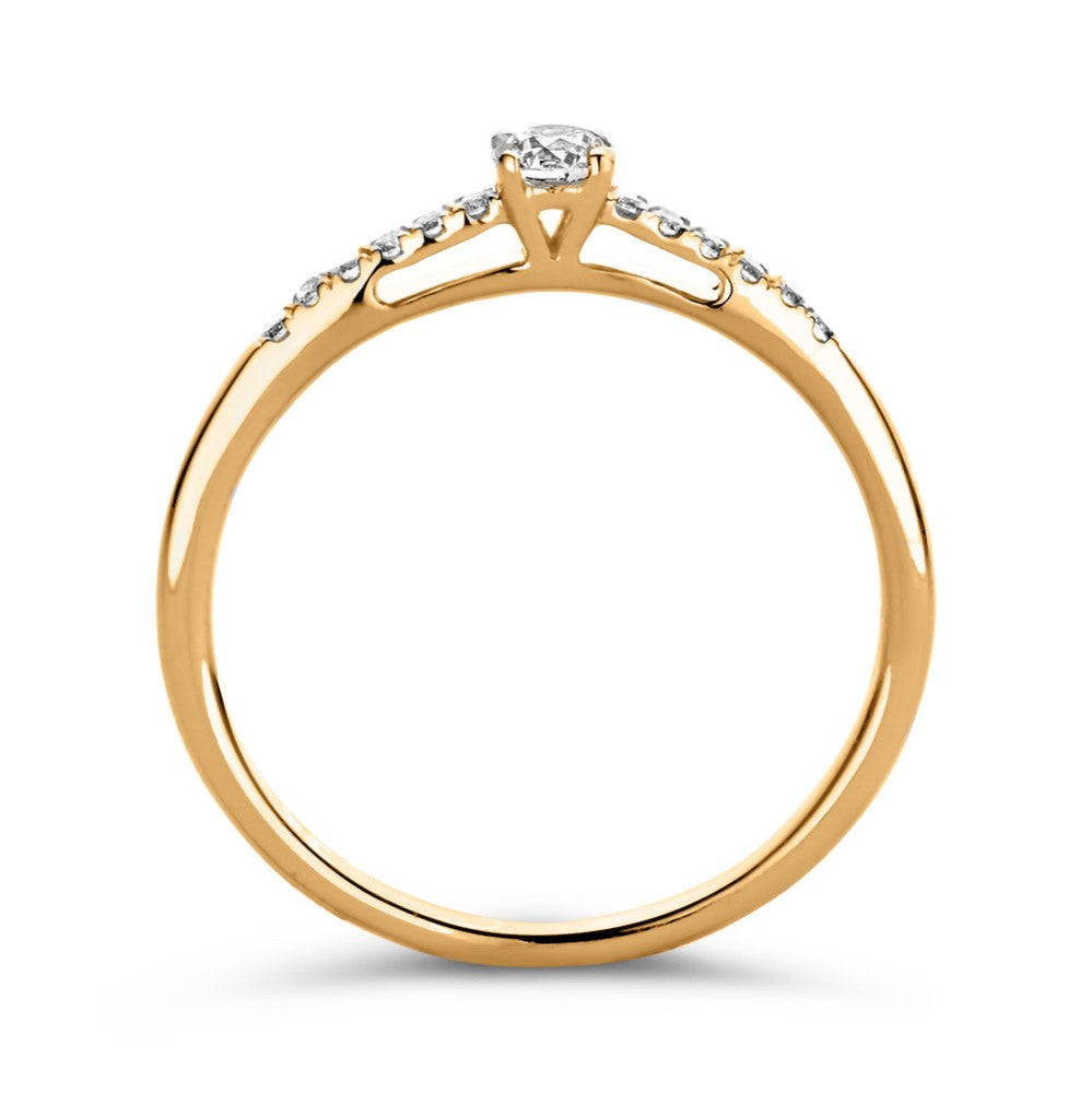 Anillo Mary 0,20 crt. oro amarillo