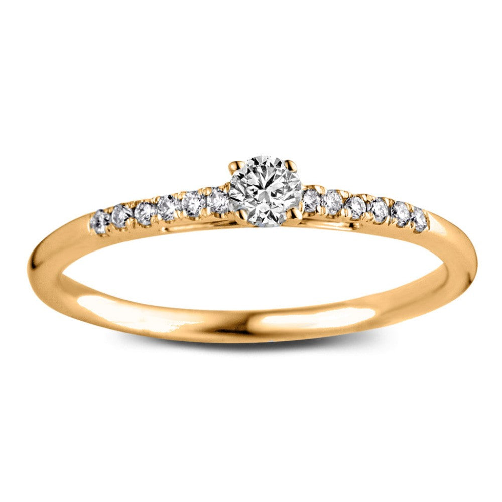 Anillo Mary 0,20 crt. oro amarillo