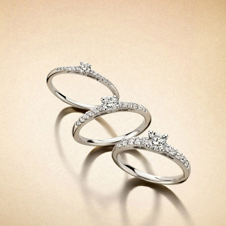Ring Mary 0,80 crt. witgoud