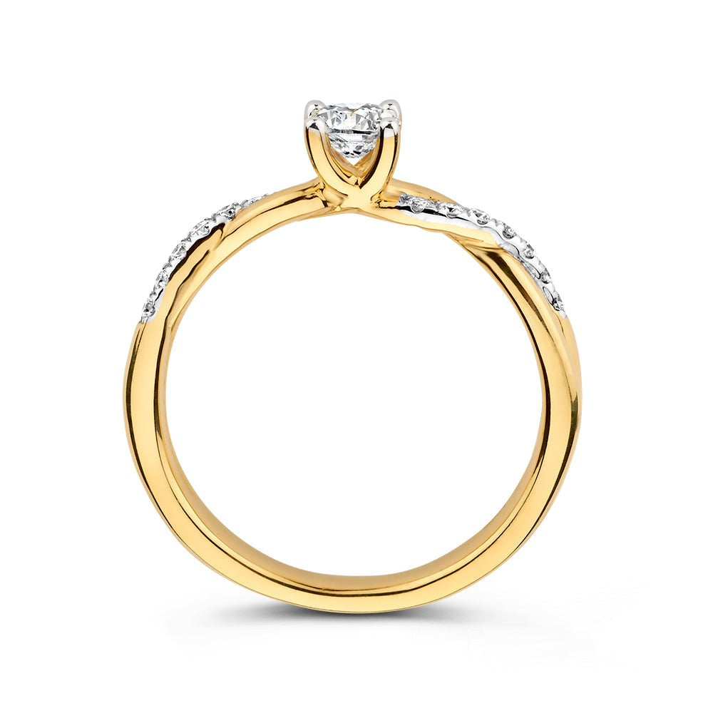 Anillo Mia 0,41 crt. oro amarillo