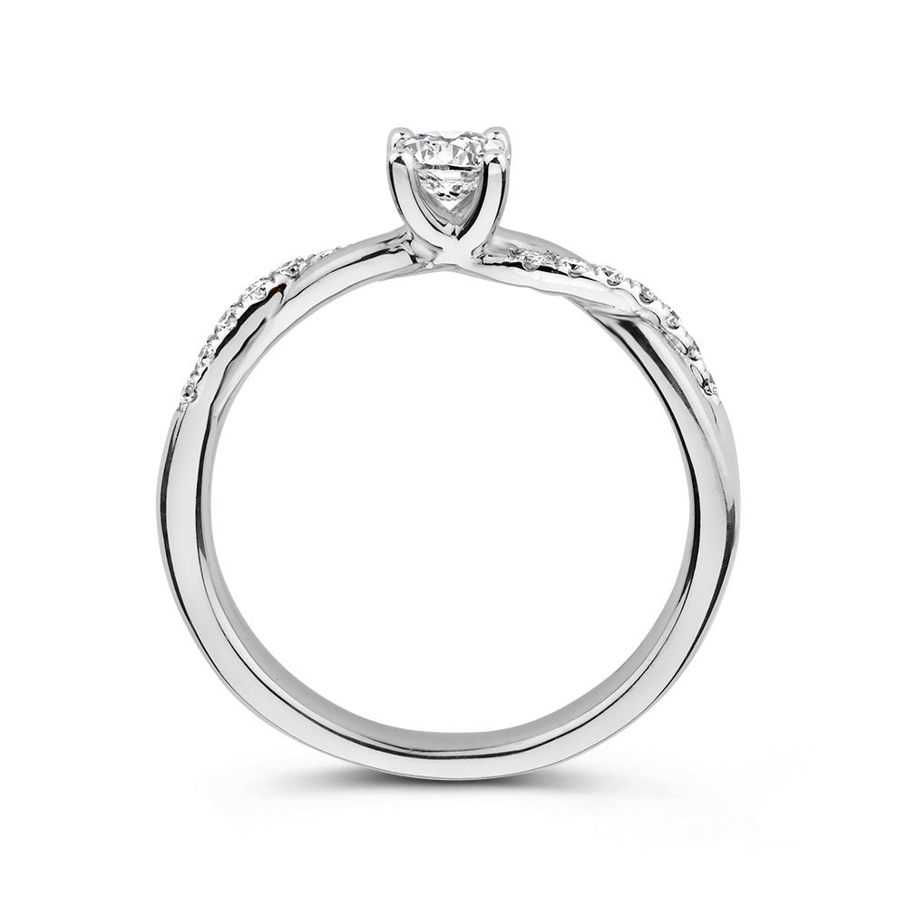 Anillo Mia 0,41 crt. oro blanco