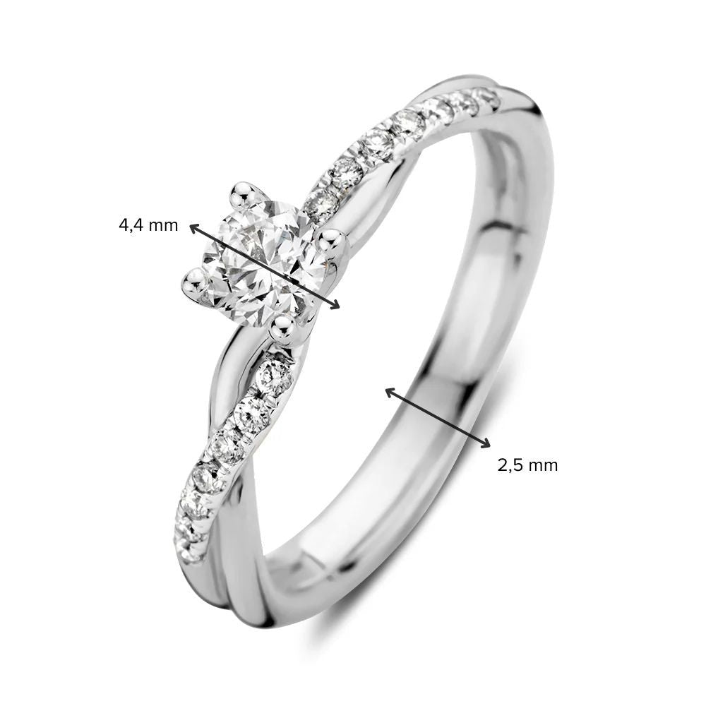 Anillo Mia 0,41 crt. oro blanco