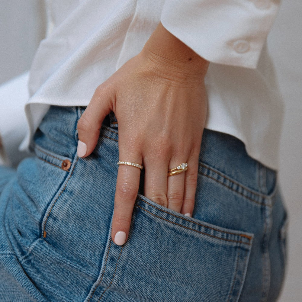 Anillo Millie 0,44 crt. oro amarillo