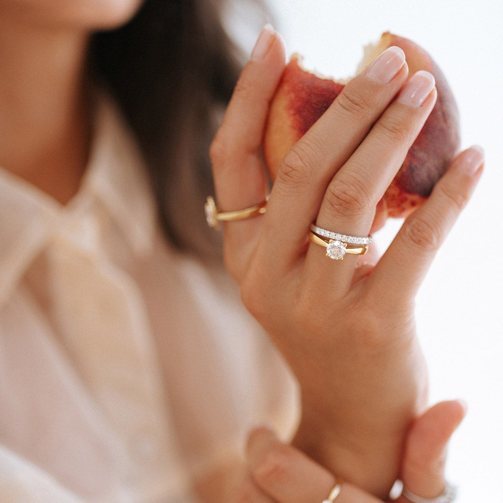 Anillo Millie 0,44 crt. oro blanco