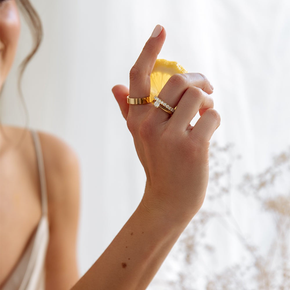 Anillo Millie 0,86 crt. oro amarillo